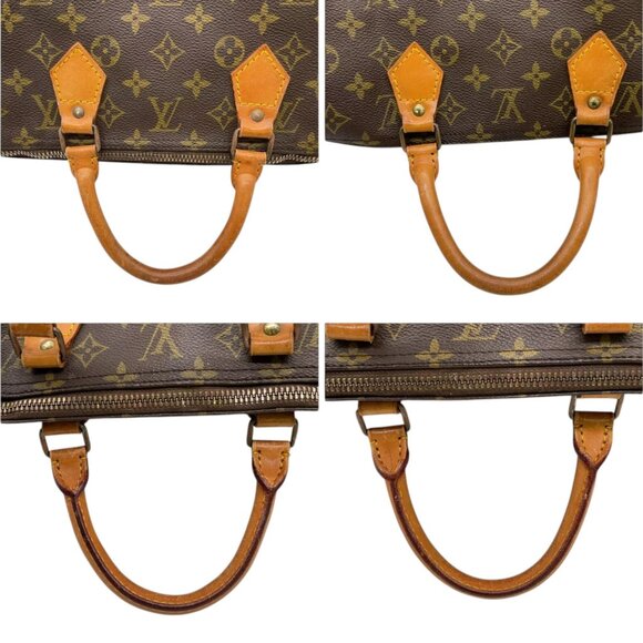 076513BT (X6) Louis Vuitton Satchel Bag Speedy 40 Brown Monogram - Picture 7 of 13